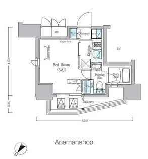 アーバネックス旗の台【4階】の間取り