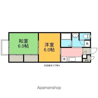 ジョイフル月が丘【203号室】の間取り