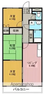 ハイツ北尾弐番館【103号室】の間取り