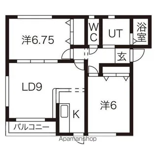 アプローズA【2階】の間取り