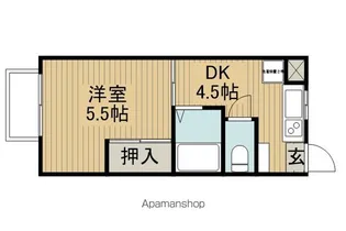 ドミナS【203号室】の間取り