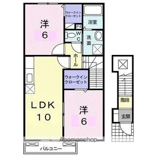 サニー レジデンスA【2階】の間取り