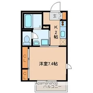 ハイツクレイン【201号室号室】の間取り