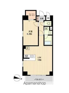 ベルメゾン若林【6階】の間取り