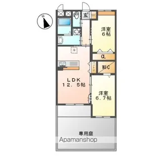 LA MAISON DU REVE (ラ・メゾン・デュ・レーヴ)【1階】の間取り
