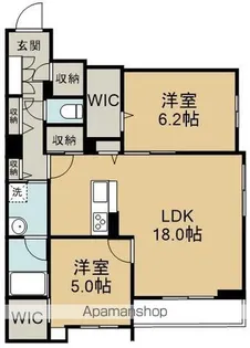 グランルージュ【201号室】の間取り