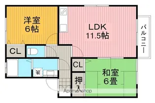 豊友スカイハウス【1階】の間取り