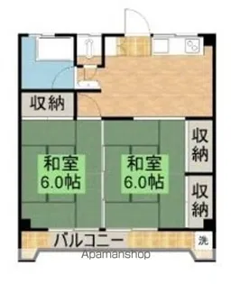 かめやビル【4階】の間取り
