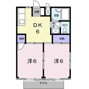 メゾンサカエ【1階】の間取り