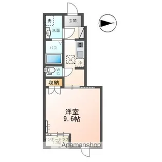 仲間町アパートB棟【105号室】の間取り