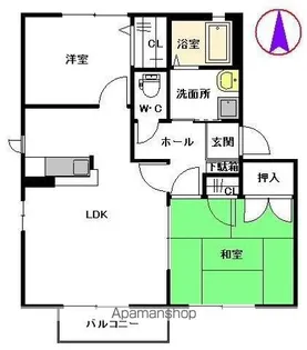 スクエアB棟【2階】の間取り
