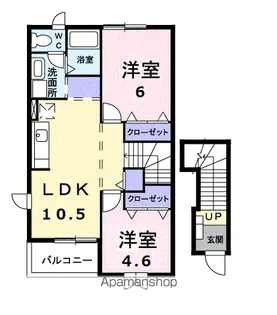 ルーナⅠ【2階】の間取り
