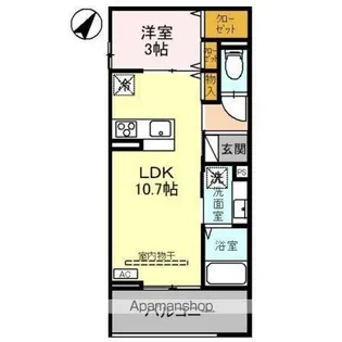 ラポーム西川口【2階】の間取り