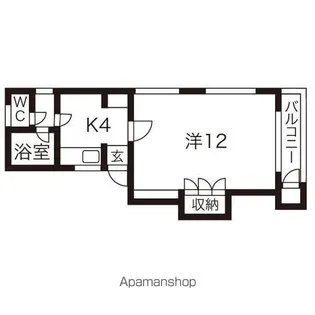 フレグランスB【205号室】の間取り