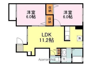 広島県福山市手城町1丁目【アパート】の間取り