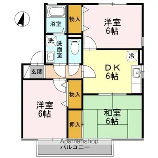 クリサンセマム B棟【1階】の間取り