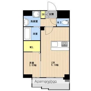 LIBTH西新Ⅲ【4階】の間取り