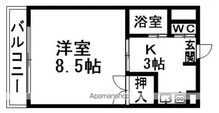 ラ・ウイング青山【1階】の間取り