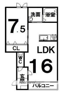 プリマ上士幌C棟【105号室】の間取り