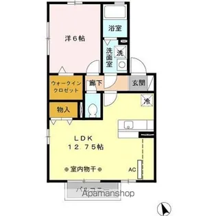 シエルハウス B【2階】の間取り