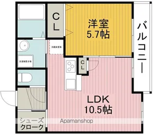 Maison de 雅【2階】の間取り