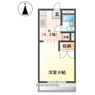 アポリネールハイム【205号室】の間取り