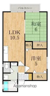 ロイヤルK【1階】の間取り