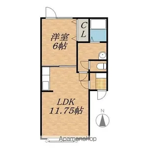 ホープ24Ⅱ【1階】の間取り