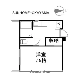 Kプレイス新保【1階】の間取り