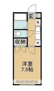 ウィンミルNO.6【113号室】の間取り