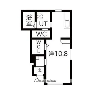 HONMARU BASE【105号室】の間取り