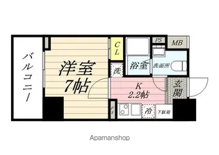 リバーレ浅草ウエスト【13階】の間取り