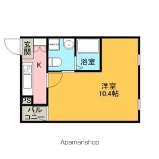 愛知県名古屋市東区筒井1丁目【アパート】の間取り