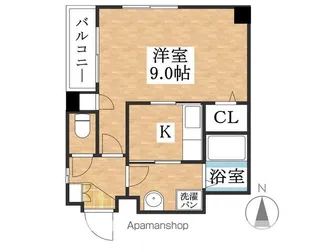 ルミアイレブン【301号室】の間取り