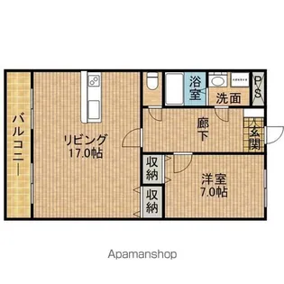 ヴィーブル野口【2階】の間取り