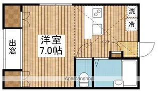 プレジール紫竹山【106号室】の間取り