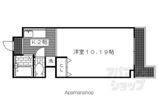 高樹会館【405号室】の間取り