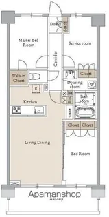 ARK CITY船堀【1階】の間取り