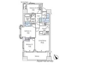 ウエリス横濱日本大通り【2階】の間取り