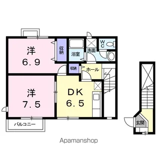 グレーシア西殿【2階】の間取り