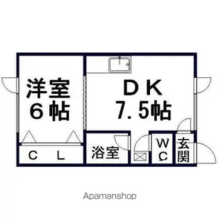 プリオール清見【2階】の間取り