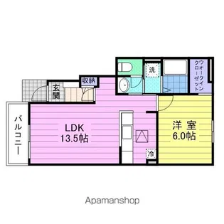 メゾン アスティケⅡ【1階】の間取り