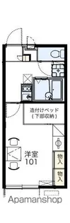 レオパレスM&E【2階】の間取り