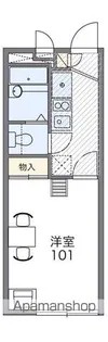 レオパレスチェリーガーデンB【1階】の間取り