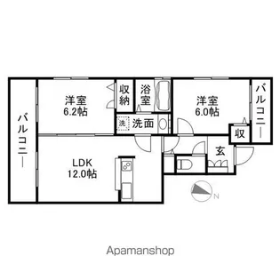 福岡県福岡市南区柳瀬1丁目【マンション】の間取り