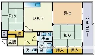 グリーンパーク森山【2階】の間取り