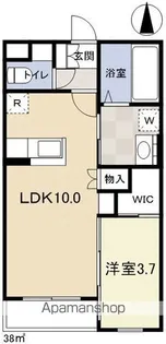 長野県松本市清水1丁目【マンション】の間取り
