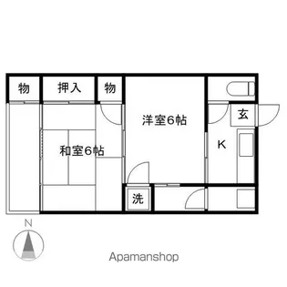梨の木コーポ【2階】の間取り