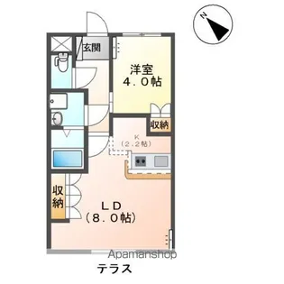 グランチェスタ・新田【1階】の間取り
