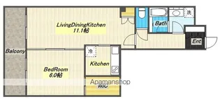 レジディア祐天寺【6階】の間取り